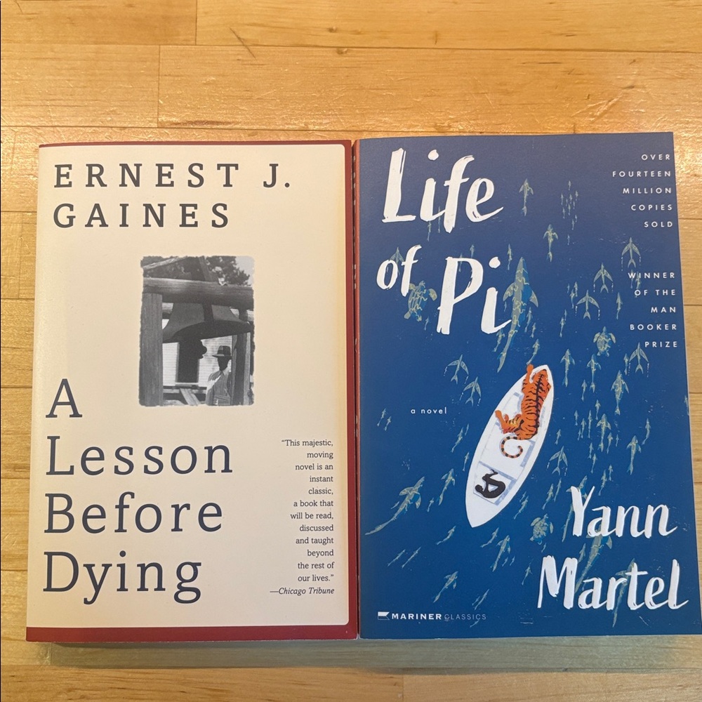 A Lesson Before Dying and Life of Pi Book Set